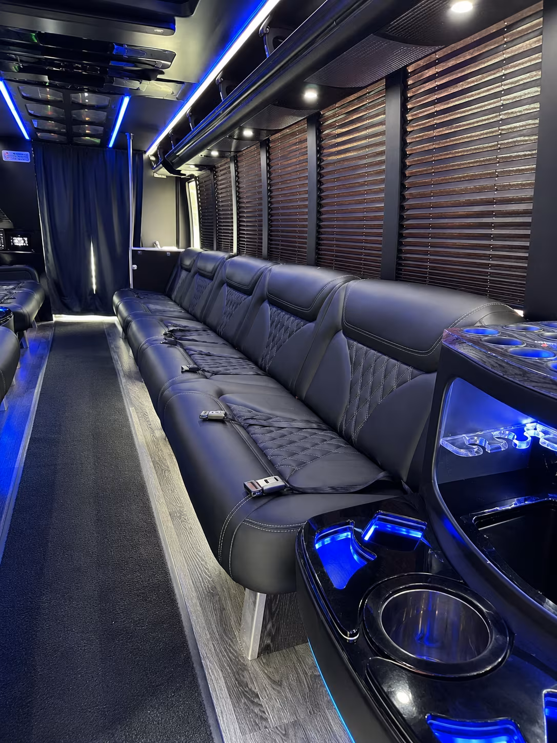 25 Passenger Party Bus Inside