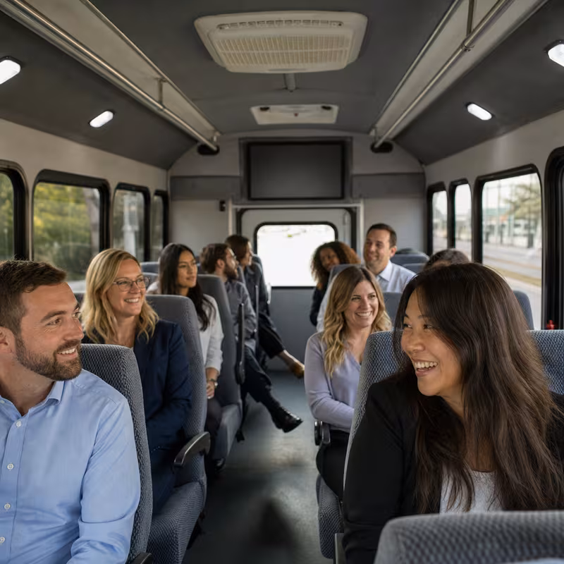 Black Mercedes Sprinter van staged for an Omaha Corporate Transportation group
