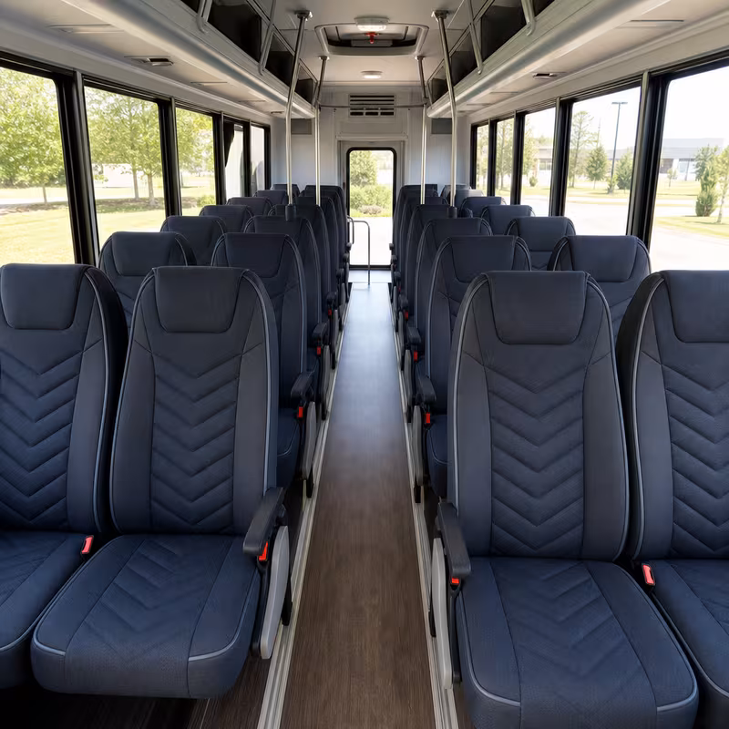 15-35 Passenger Minibus Inside