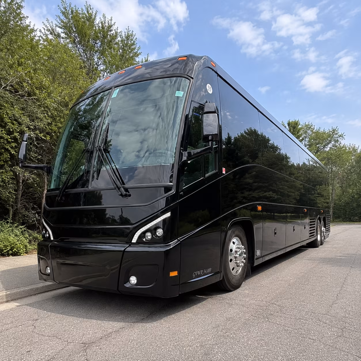 Omaha School Event Transportation party bus exterior