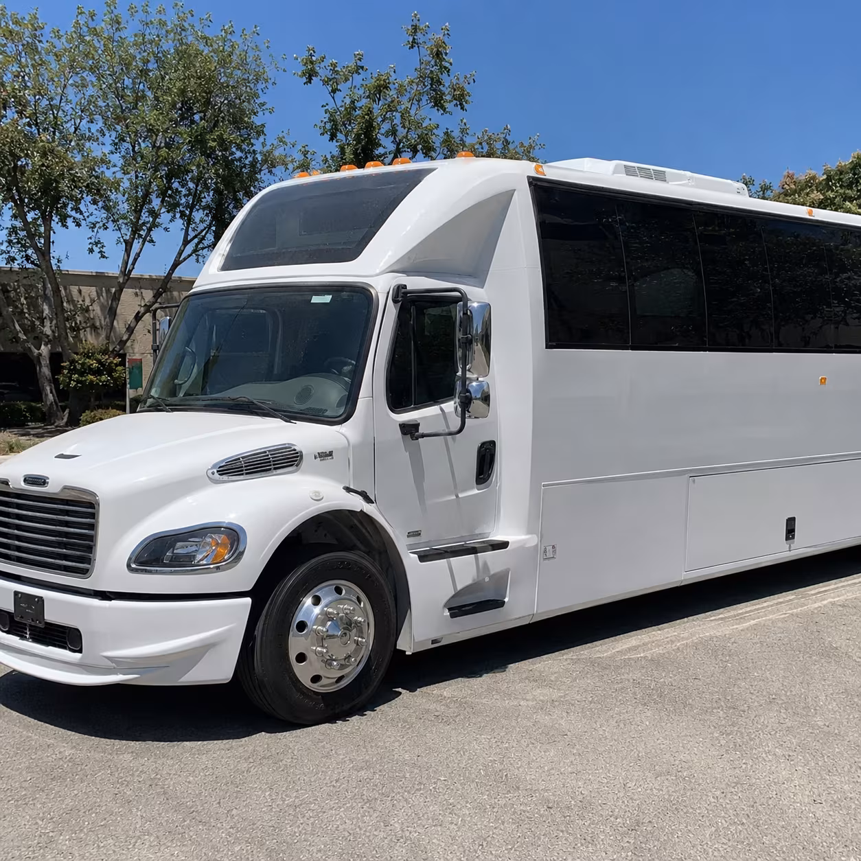 Omaha Sporting Event Transportation party bus exterior
