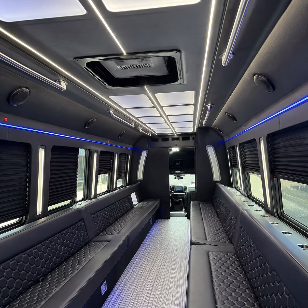 Omaha Wedding Transportation party bus exterior