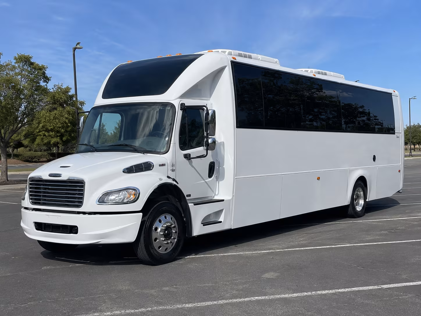 Omaha Wedding Transportation party bus exterior