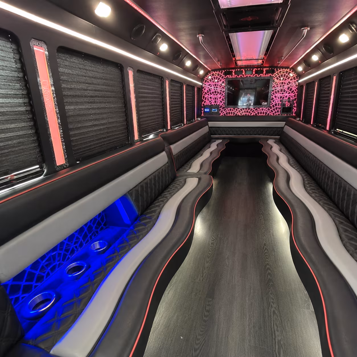 Omaha Wedding Transportation onboard seating