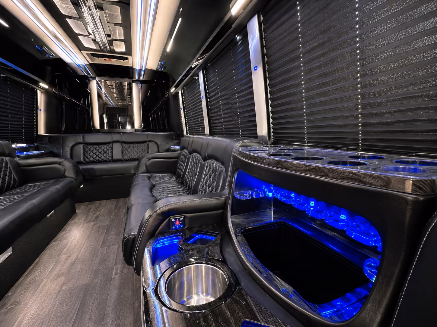 Omaha Winery Tour & Pub Crawl Transportation onboard seating