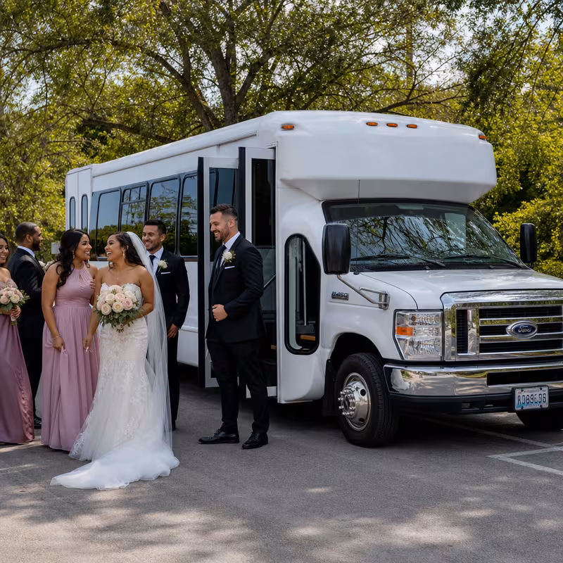 Omaha Wedding Transportation fleet vehicle