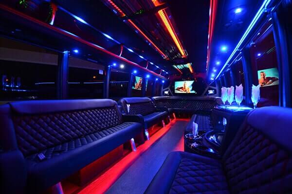 Hall-County party bus rental