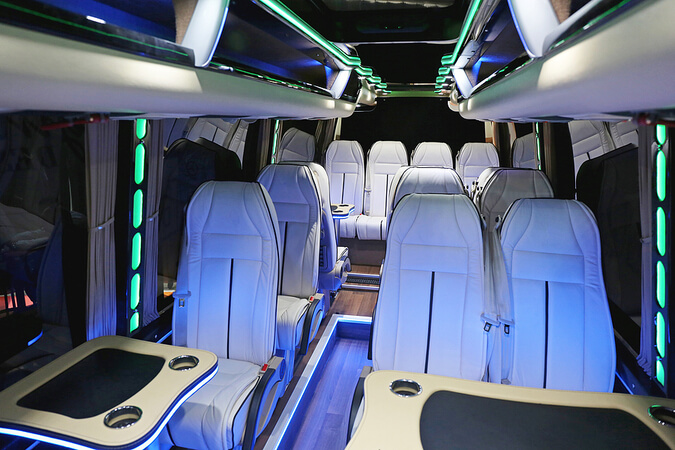 12 passenger sprinter van interior