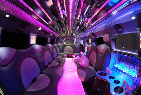 Hummer Limo Rental interior